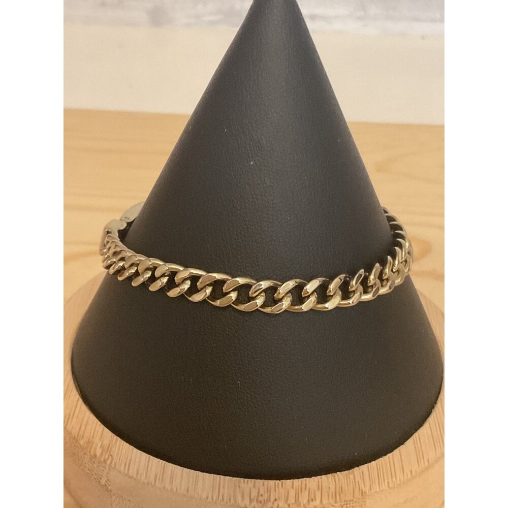 Gold-Tone Chain & Link Bracelet For Women 7 Inch